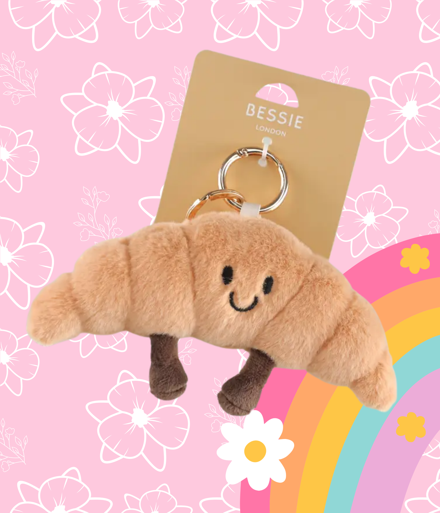 Bag Charm - Plüsch - Croissant - Taschenanhänger