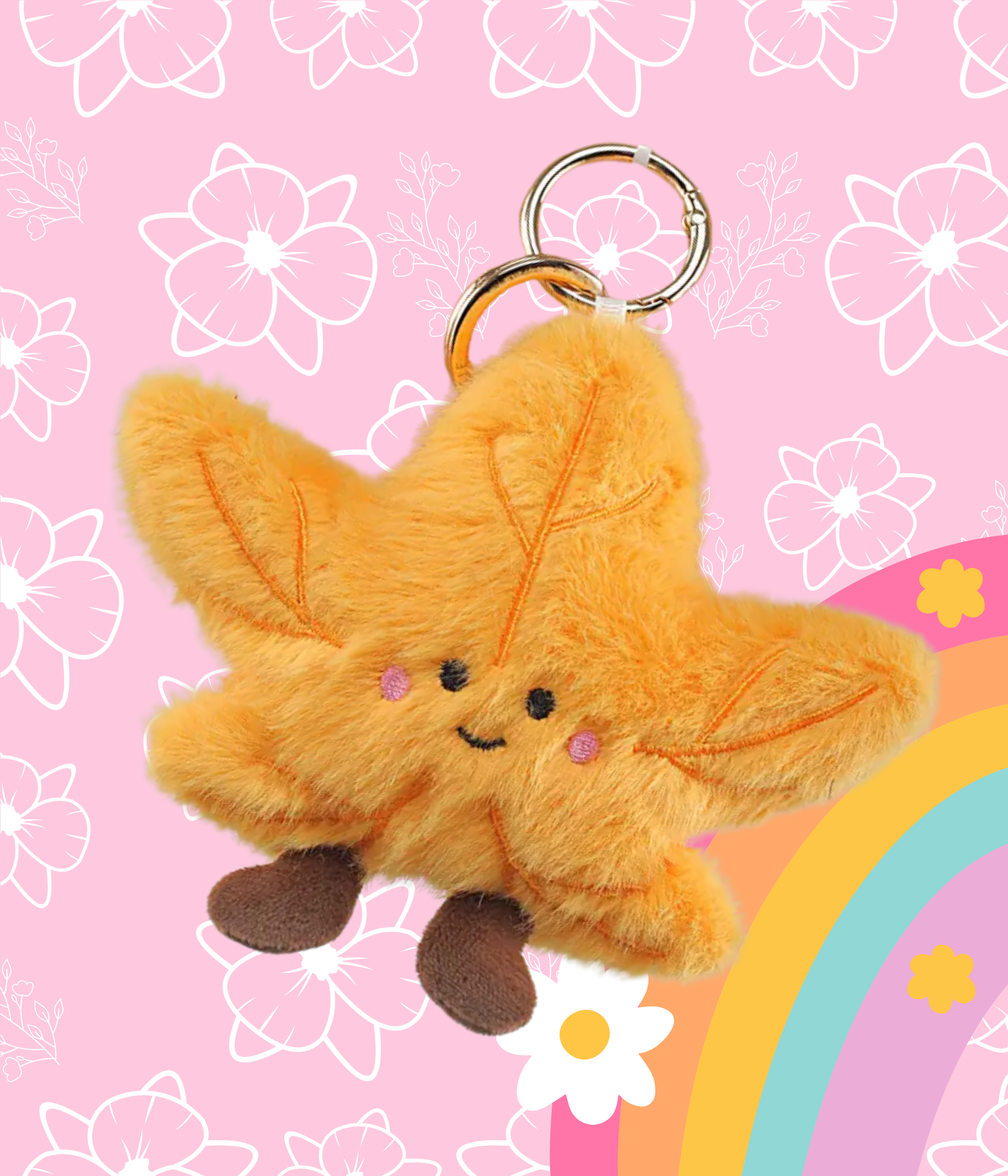 Bag Charm - Plüsch - Ahornblatt - Taschenanhänger