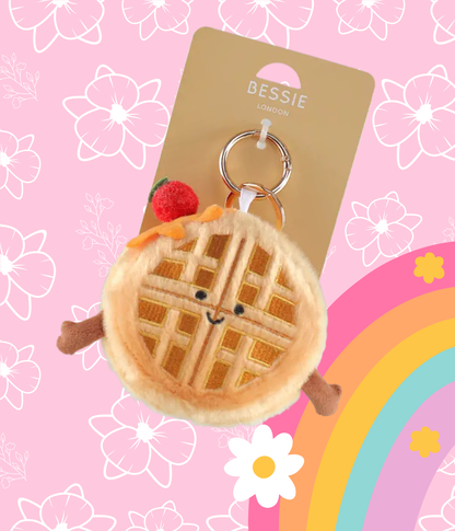 Bag Charm - Plüsch - Waffel - Taschenanhänger