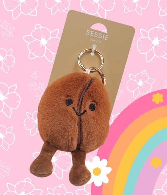 Bag Charm - Plüsch - Kaffeebohne - Taschenanhänger