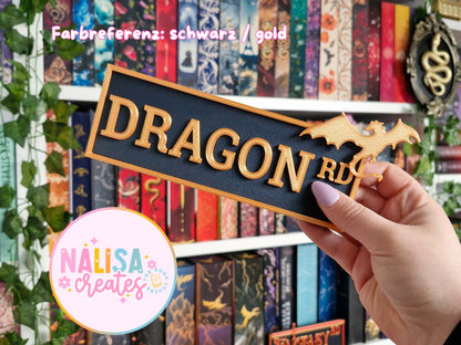 Bookish Street Signs | Deko fürs Bücherregal | 3D-Druck