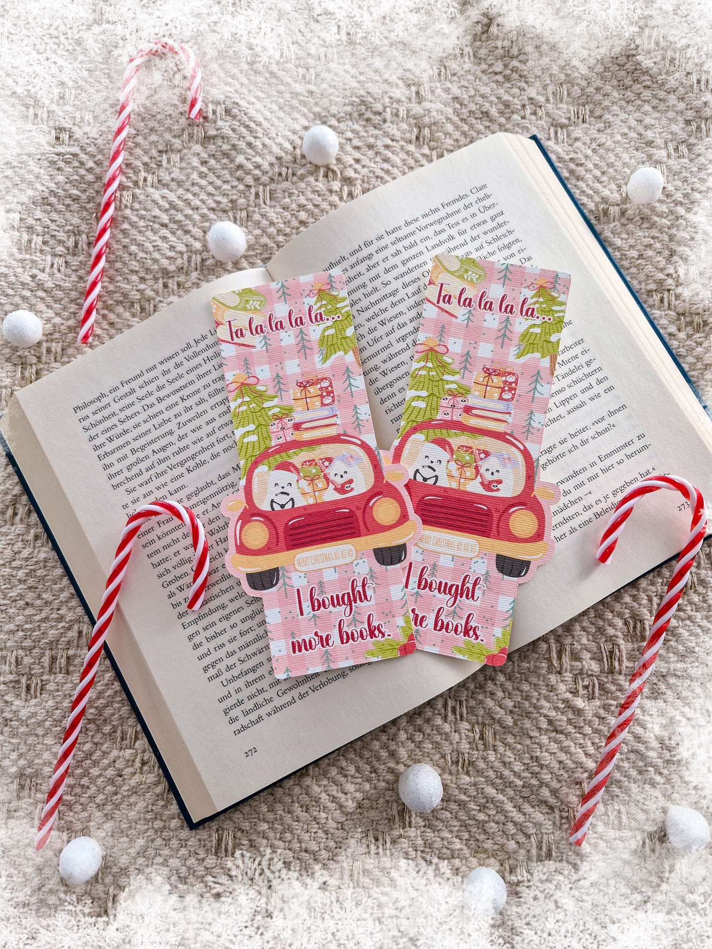 Lesezeichen Christmas Ghosts - I bought more books | Lesezeichen Winter & Weihnachten