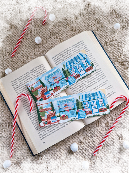 Lesezeichen Book Lover Lane Winter | Lesezeichen Winter & Weihnachten