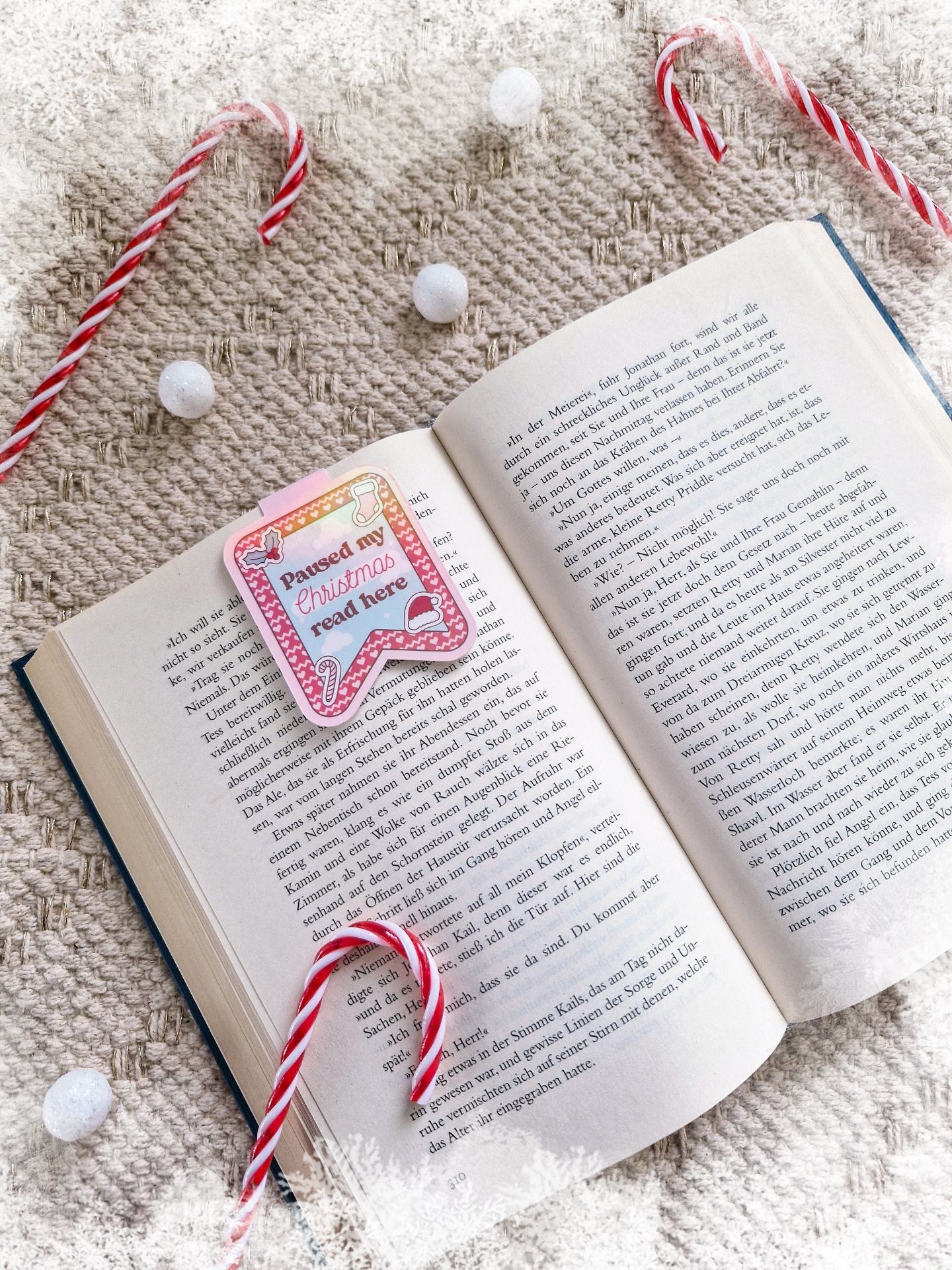 Magnetisches Lesezeichen - Christmas Read | Lesezeichen Winter & Weihnachten
