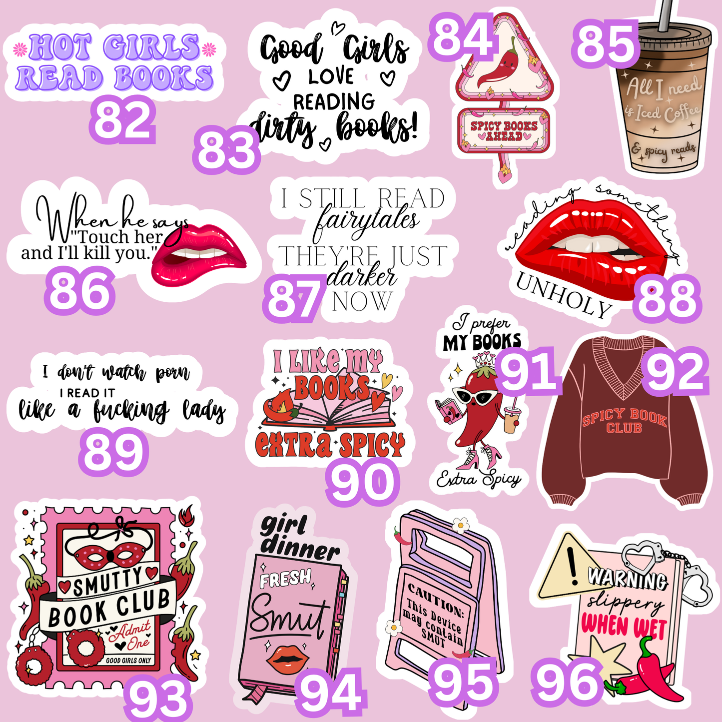 Create your own Sticker Bundle | Vinyl Sticker  | Stickers for book journal, notebook, e-reader and laptop