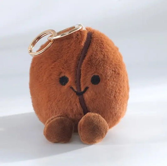 Bag Charm - Plüsch - Kaffeebohne - Taschenanhänger