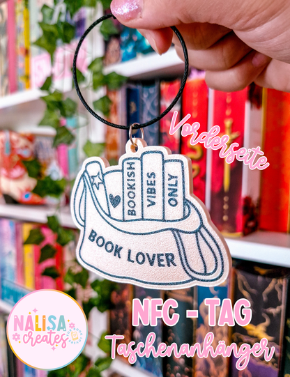 Buchmesse Kollektion für Bookies | Personalisierte Tasche für Buchliebhaber und NFC - Tag Taschenanhänger