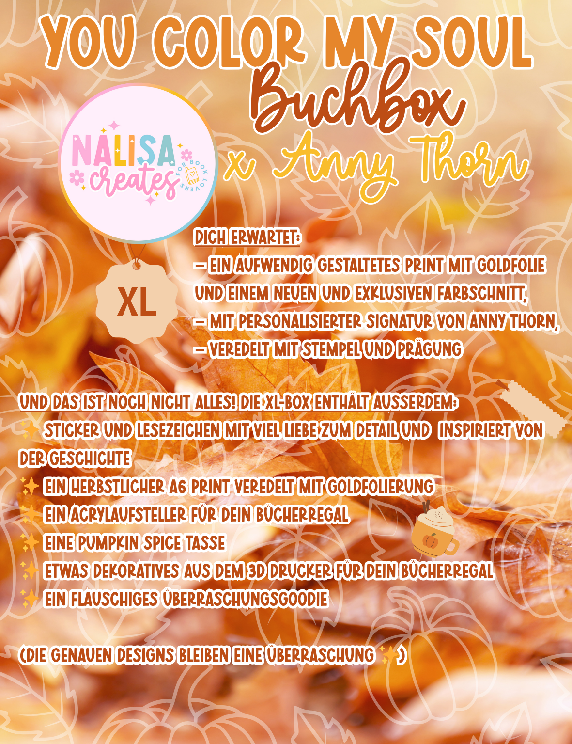 Exklusive XL-Buchbox zu You Color My Soul von Anny Thorn
