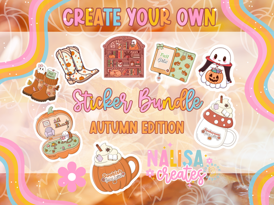 Herbst Sticker | Create your own Sticker Bundle | Vinyl Sticker  | Stickers for book journal, notebook, e-reader and laptop