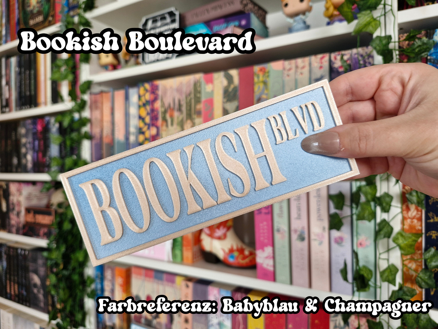 Bookish Street Signs | Deko fürs Bücherregal | 3D-Druck