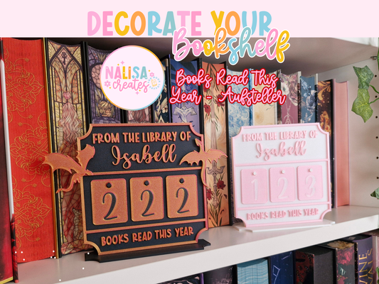 Books Read This Year Aufsteller – Deko fürs Bücherregal | 3D-Druck