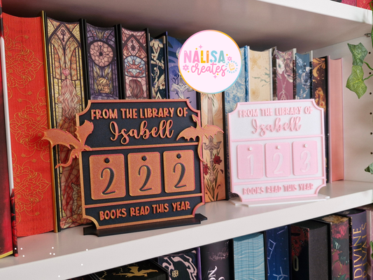 Books Read This Year Aufsteller – Deko fürs Bücherregal | 3D-Druck