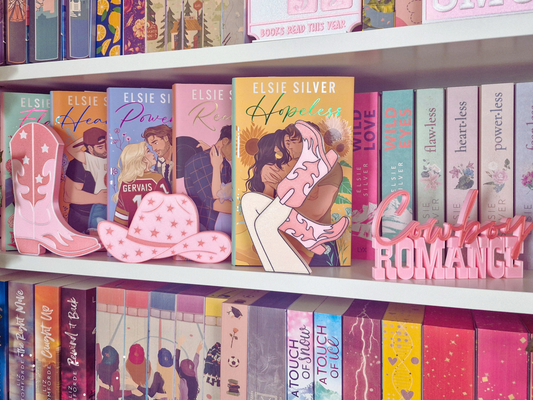 Cowboy Romance Aufsteller | Deko fürs Bücherregal | 3D-Druck