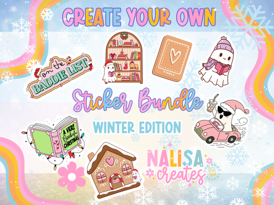 Winter Sticker | Create your own Sticker Bundle | Vinyl Sticker  | Stickers for book journal, notebook, e-reader and laptop