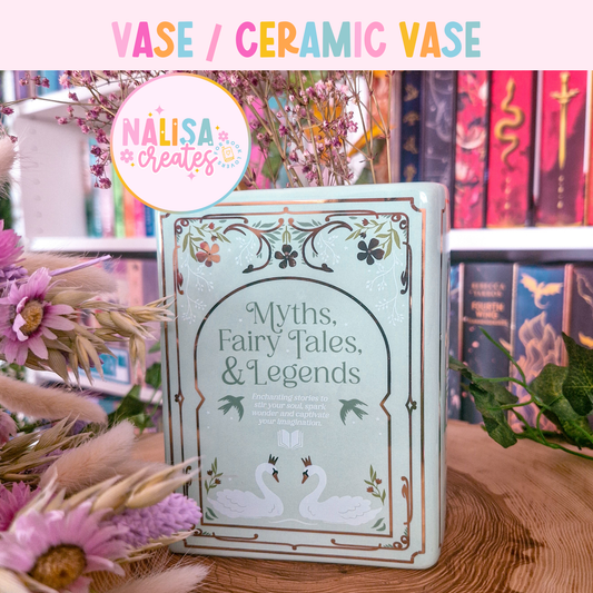 Vase | Buchvase | Green Book Shaped Vase