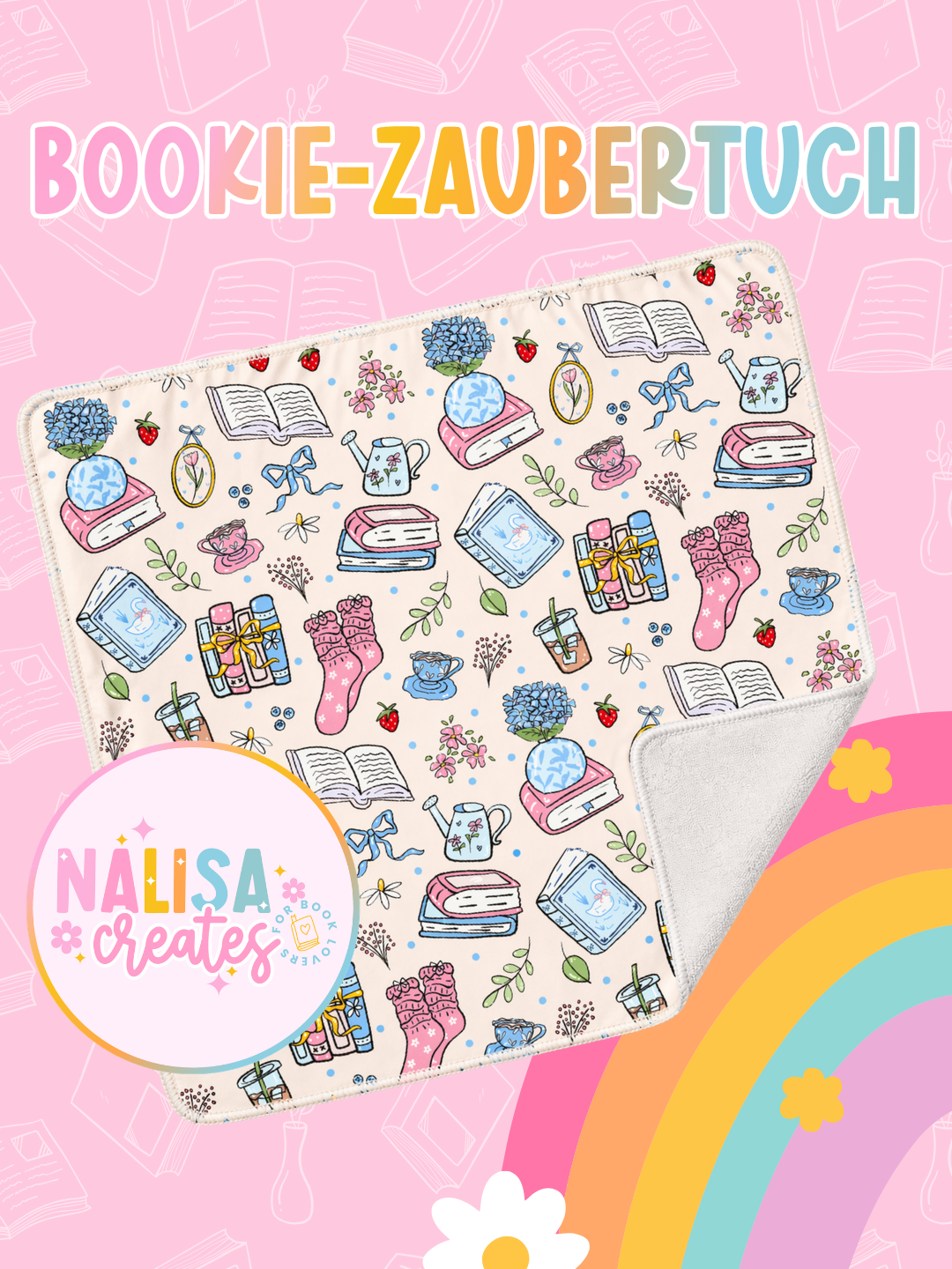 Zaubertuch für Bookies | Schutz für Bücher und E-Reader