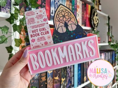 Bookmark Holder | Deko fürs Bücherregal | 3D-Druck | Aufbewahrung Lesezeichen