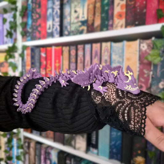Dragon 'Lunar' | Dekoration Bücherregal | 3D-Druck