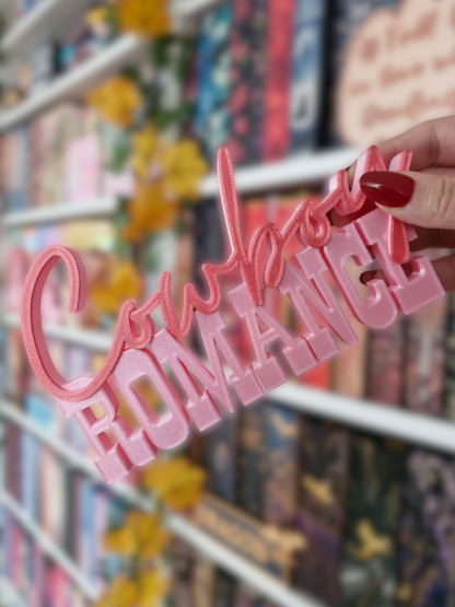 Cowboy Romance Aufsteller | Deko fürs Bücherregal | 3D-Druck