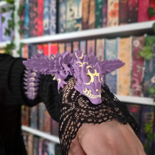 Dragon 'Lunar' | Dekoration Bücherregal | 3D-Druck