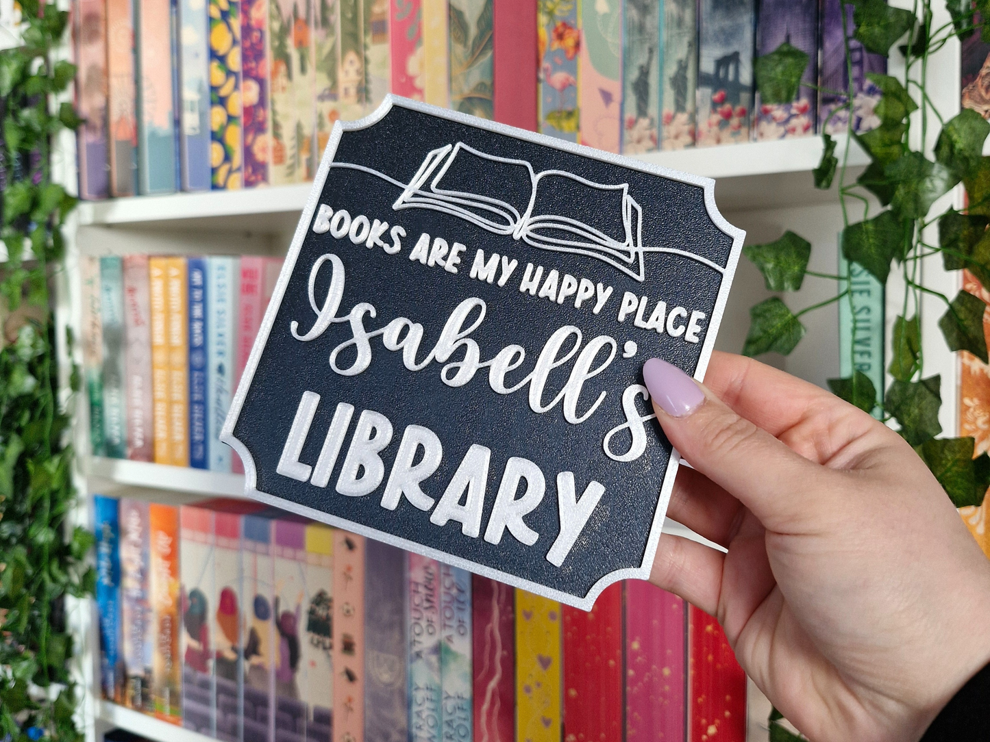 Library Sign – Deko fürs Bücherregal | 3D-Druck