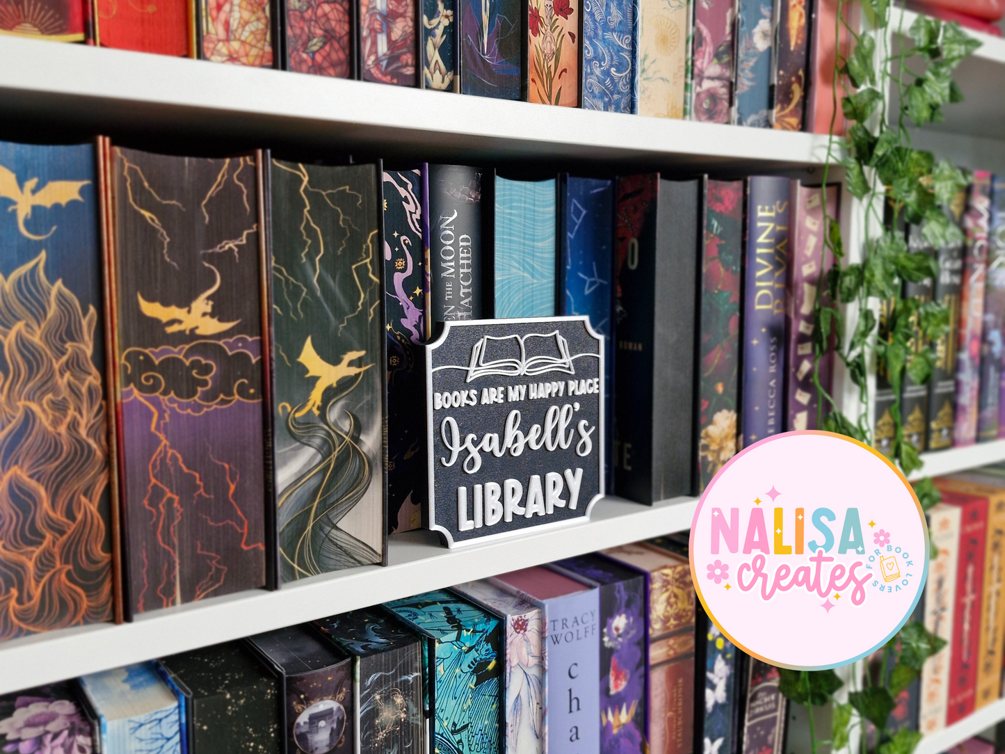 Library Sign – Deko fürs Bücherregal | 3D-Druck