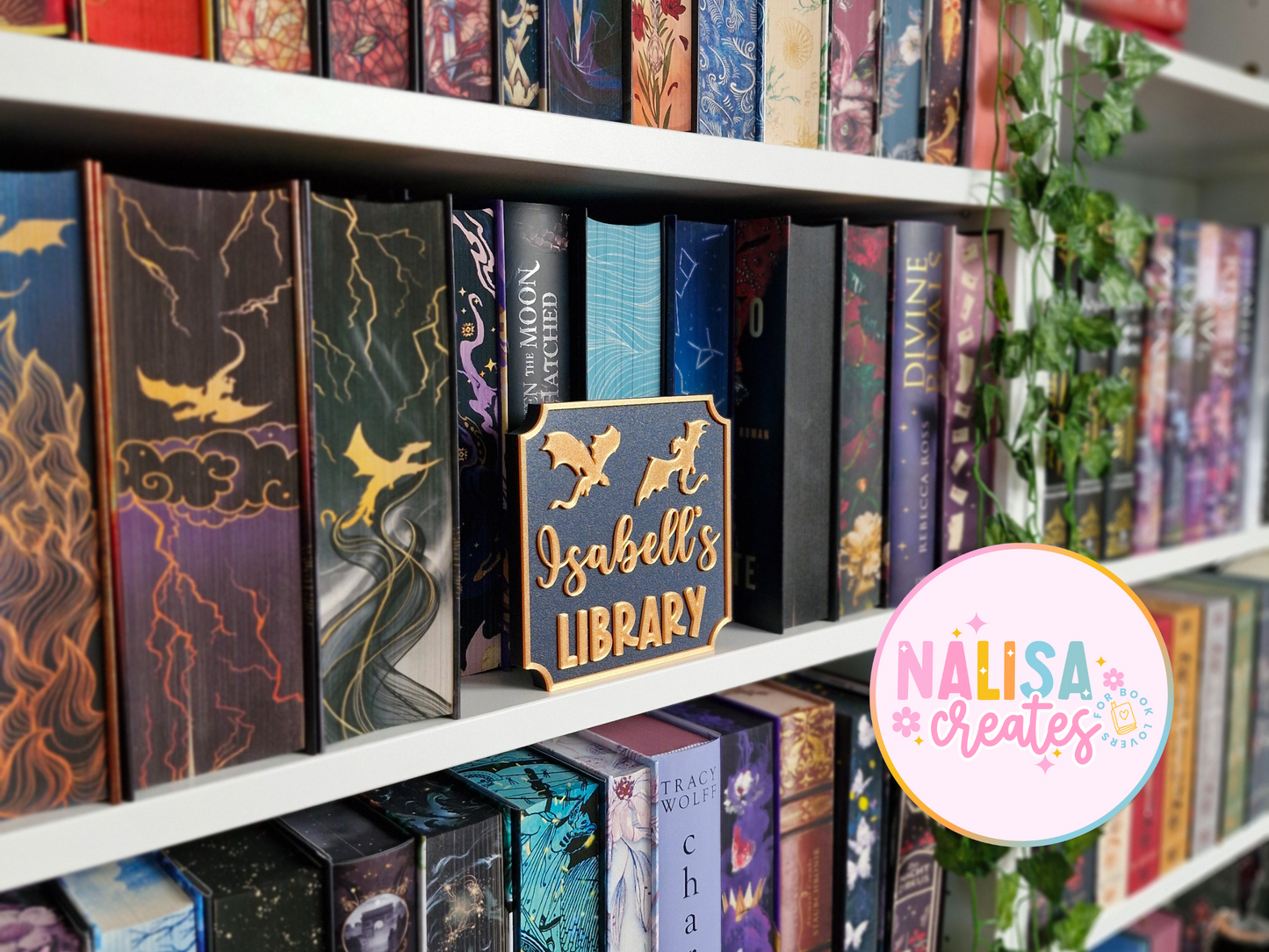 Library Sign – Deko fürs Bücherregal | 3D-Druck