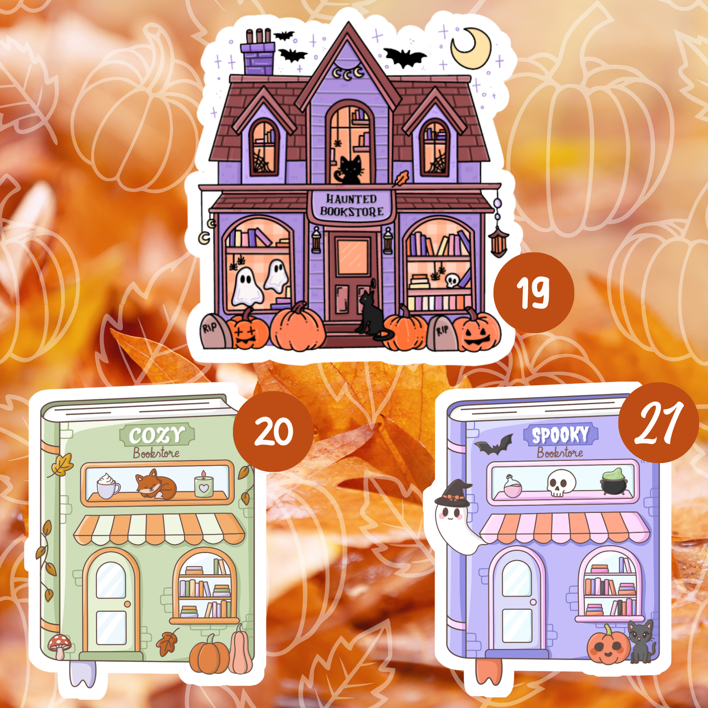 Herbst Sticker | Create your own Sticker Bundle | Vinyl Sticker  | Stickers for book journal, notebook, e-reader and laptop