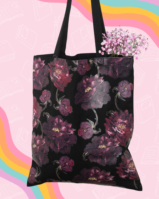 Dark Romance Floral Print | Tote Bag | Tasche