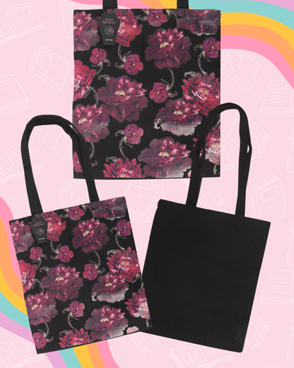Dark Romance Floral Print | Tote Bag | Tasche