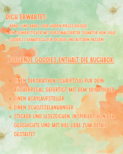 Exklusive Merch-Box zur Hidden-Pieces-Dilogie von Julie Ayden - Goodies only!