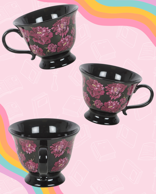 Dark Romance Floral Print | Tasse
