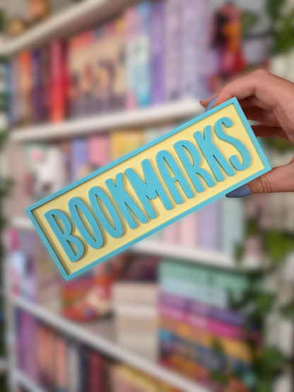 B-Ware Bookmark Holder | Deko fürs Bücherregal | 3D-Druck | Aufbewahrung Lesezeichen