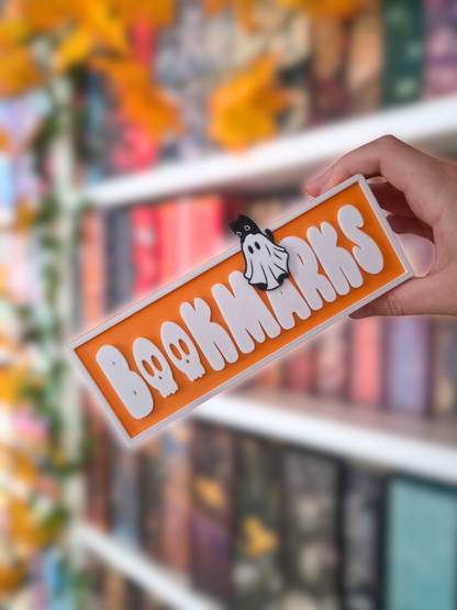 Lesezeichenhalter - Spooky Season | Deko fürs Bücherregal | Aufbewahrung Lesezeichen | 3D-Druck