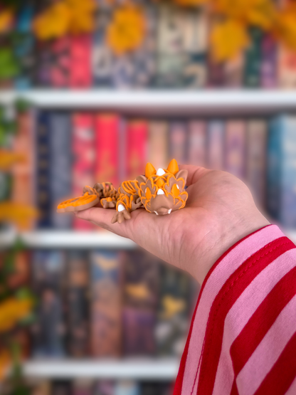 Dragon 'Pumpkin' | Deko fürs Bücherregal | 3D-Druck