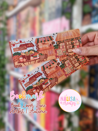 Lesezeichen Book Lover Lane Herbst | Herbst Lesezeichen