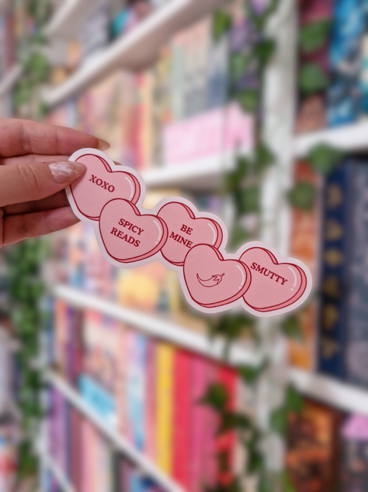 Lesezeichen Candy Hearts - Spicy reads