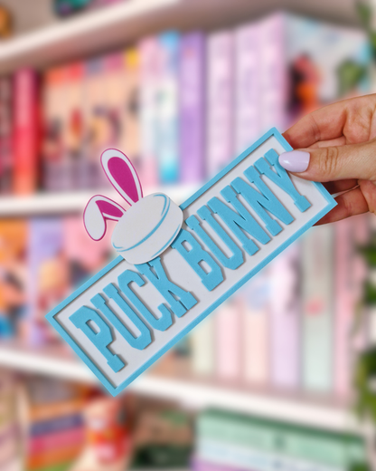 Puck Bunny | Ice Hockey Romance | Deko fürs Bücherregal | 3D-Druck