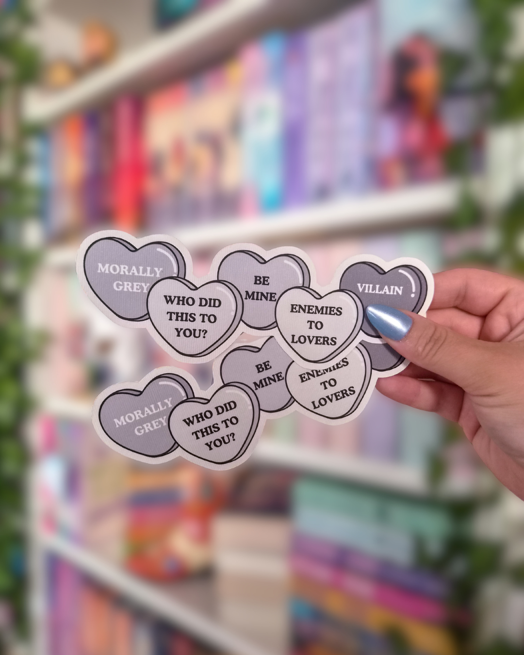 Lesezeichen Candy Hearts - Morally Grey