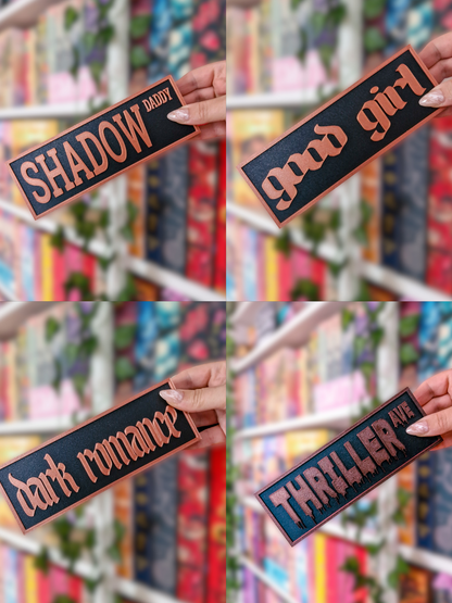 Bookish Street Signs | Deko fürs Bücherregal | 3D-Druck