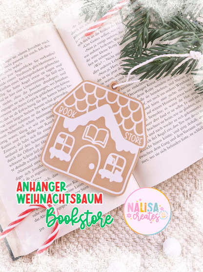 Anhänger Weihnachtsbaum Bookstore | 3D Druck | Deko Weihnachten | Weihnachtsbaumschmuck