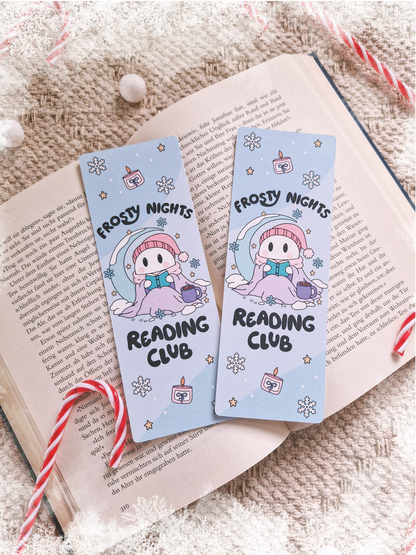 Lesezeichen Frosty Nights Reading Club | Lesezeichen Winter & Weihnachten