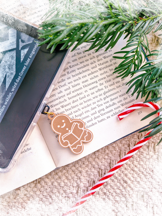 Charm-Anhänger für Ebook-Reader | 3D Druck Gingerbread Man | Kindle Accessoire