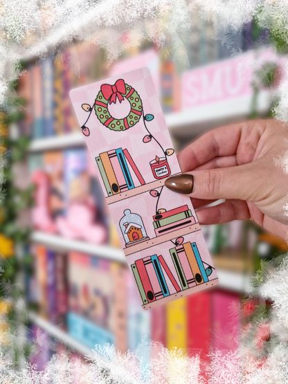 Lesezeichen Christmas bookshelf | Lesezeichen Winter & Weihnachten