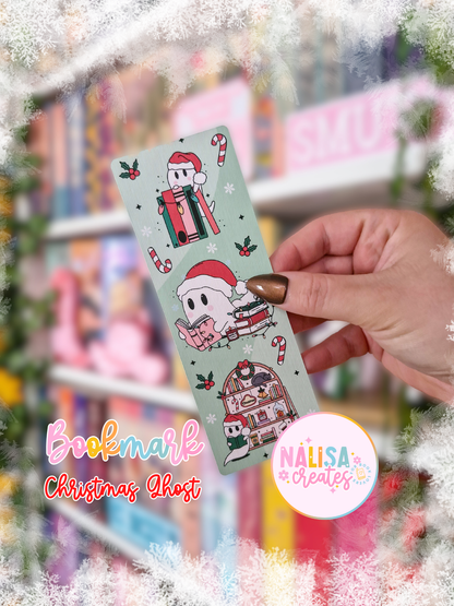 Lesezeichen Cute Christmas Ghost | Lesezeichen Winter & Weihnachten