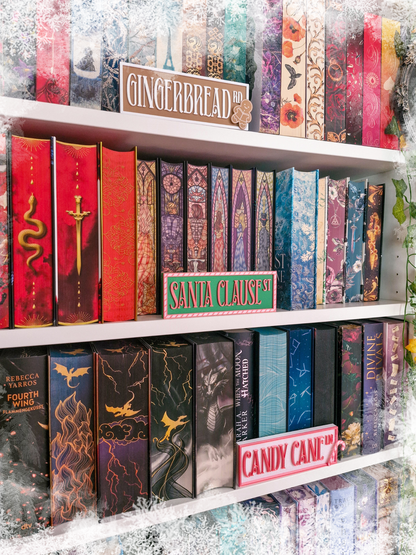 Christmas Street Sign – Santa Clause Street | Deko fürs Bücherregal | 3D-Druck