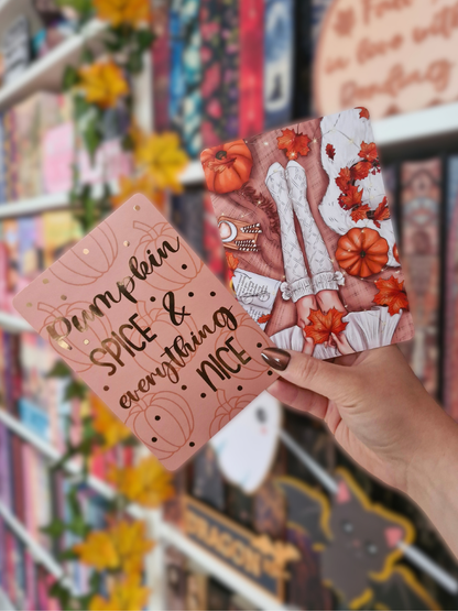 Lesezeichen / Print Pumpkin Spice | Herbst Lesezeichen | Herbst Print A6