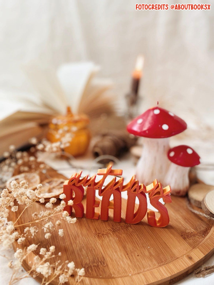 Autumn Reads Schriftzug | Deko fürs Bücherregal | 3D-Druck