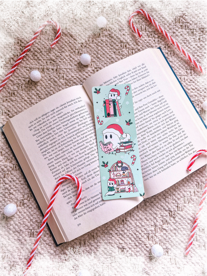 Lesezeichen Cute Christmas Ghost | Lesezeichen Winter & Weihnachten