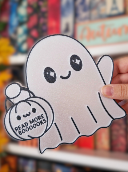 Bookish Boo Geist Aufsteller | Deko fürs Bücherregal | 3D-Druck